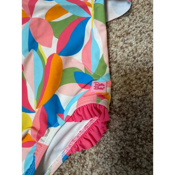 NEW Tropical Adventure Girls RuffleButts swimsuit size 6,  NWT, - Picture 8 of 9